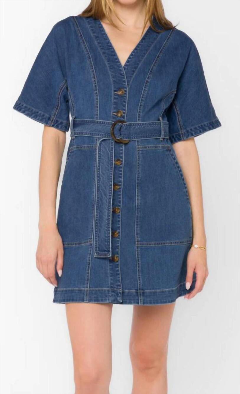 NEW VELVET HEART kaulana dress in blue